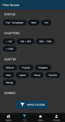 MassNovel - World of Novels android App screenshot 6